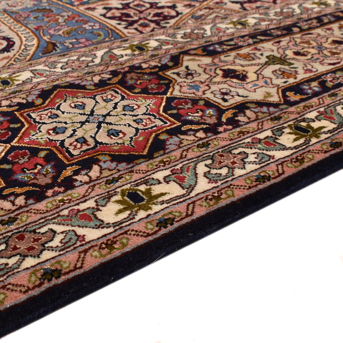 Täbriz - 50 Raj Teppich 205x255cm - Perserteppich - dunkelbeige