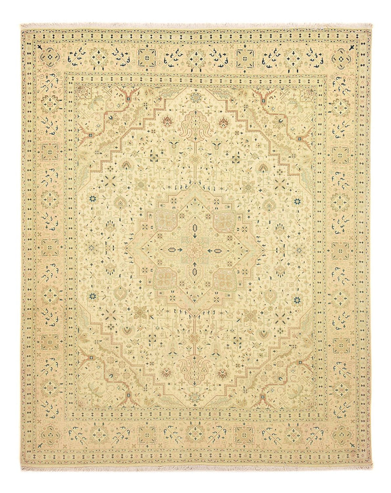 Täbriz - 50 Raj Teppich 202x257cm - Perserteppich - sand
