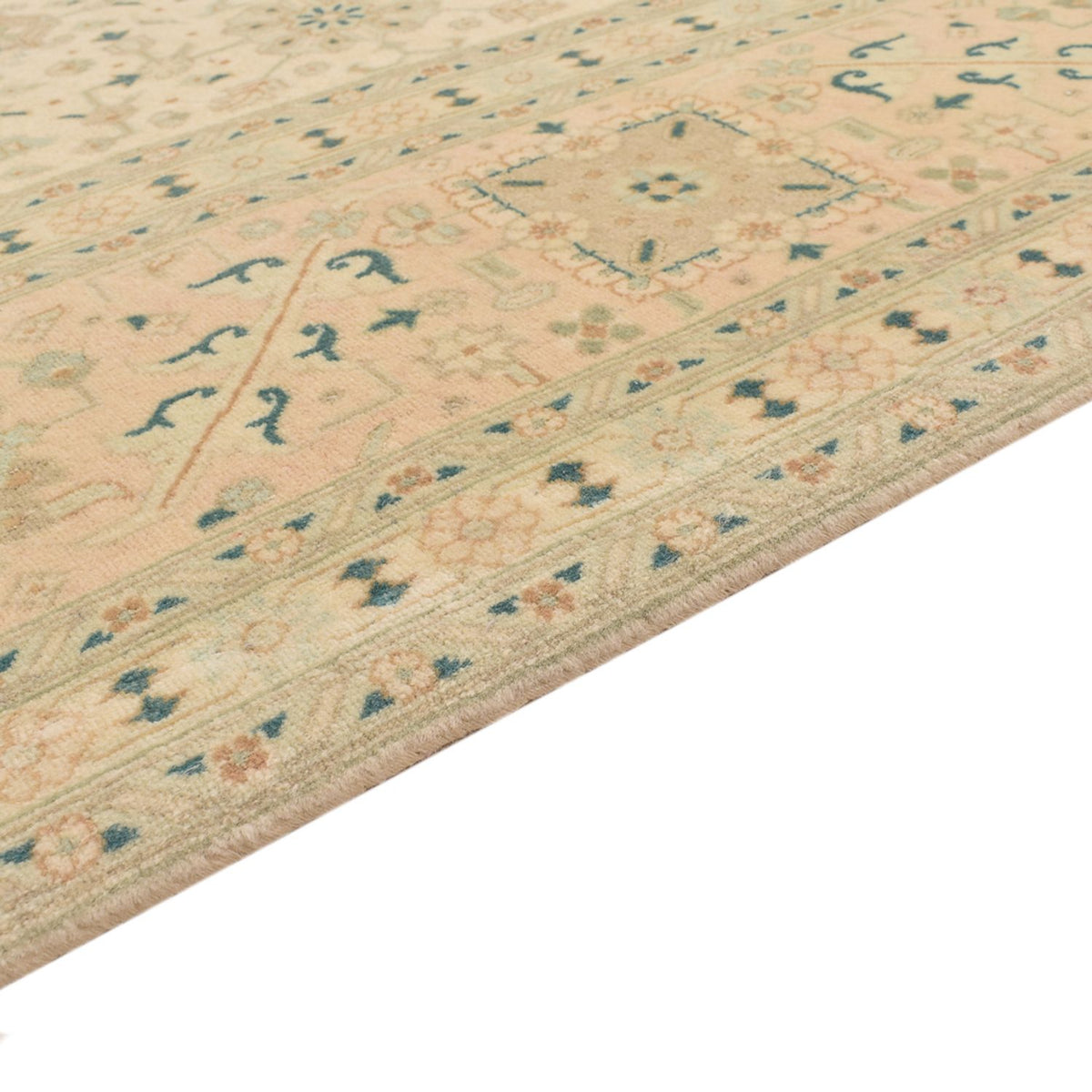 Täbriz - 50 Raj Teppich 202x257cm - Perserteppich - sand