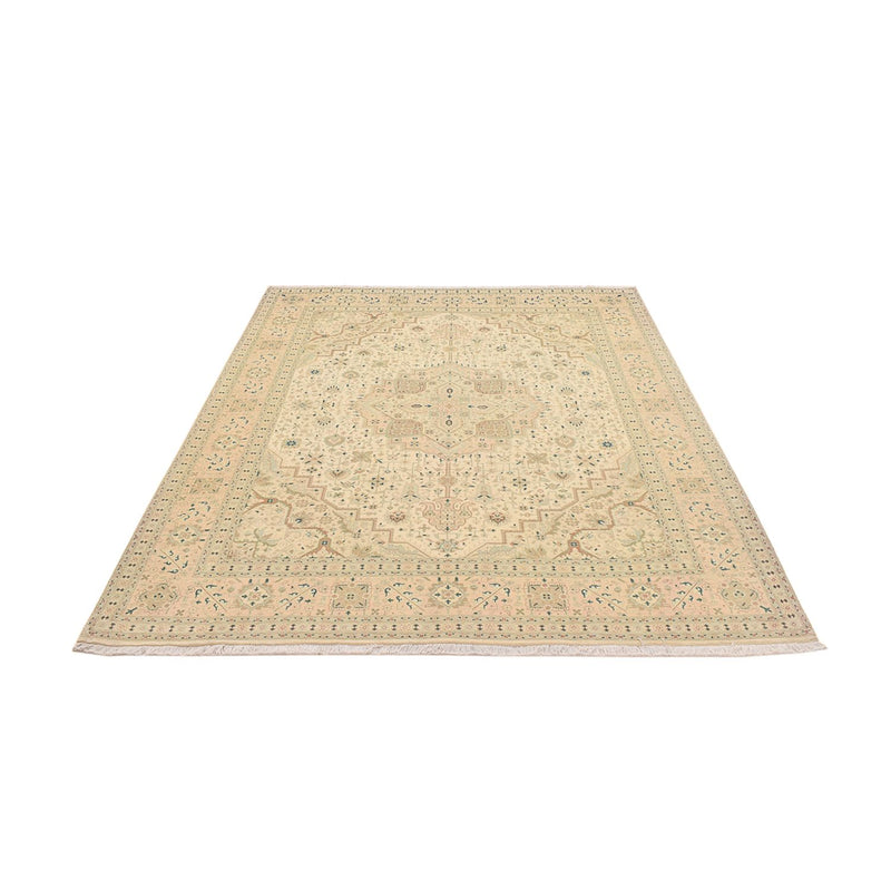Täbriz - 50 Raj Teppich 202x257cm - Perserteppich - sand