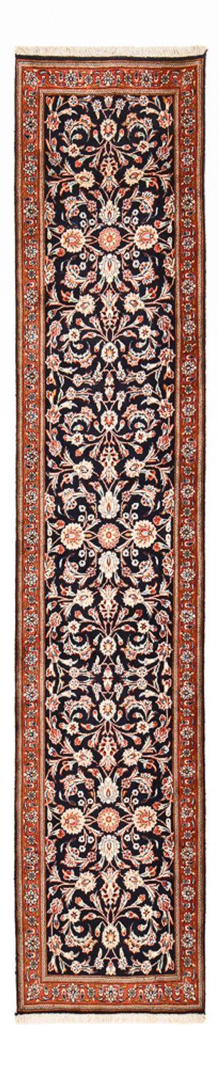 Kaschmar Teppich 73x344cm - Perserteppich - dunkelblau