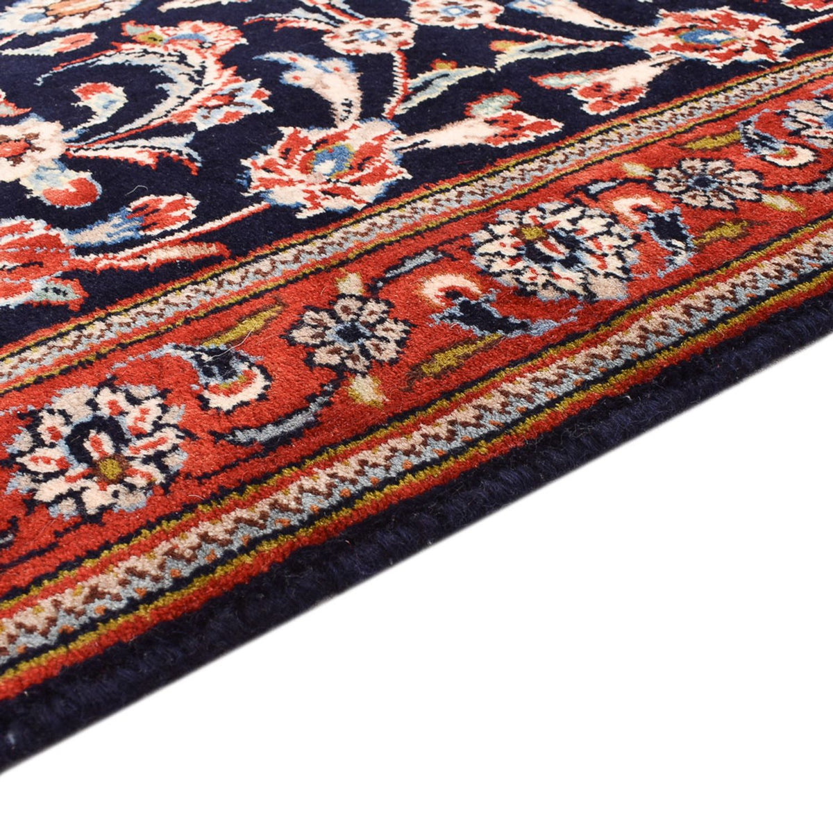 Kaschmar Teppich 73x344cm - Perserteppich - dunkelblau
