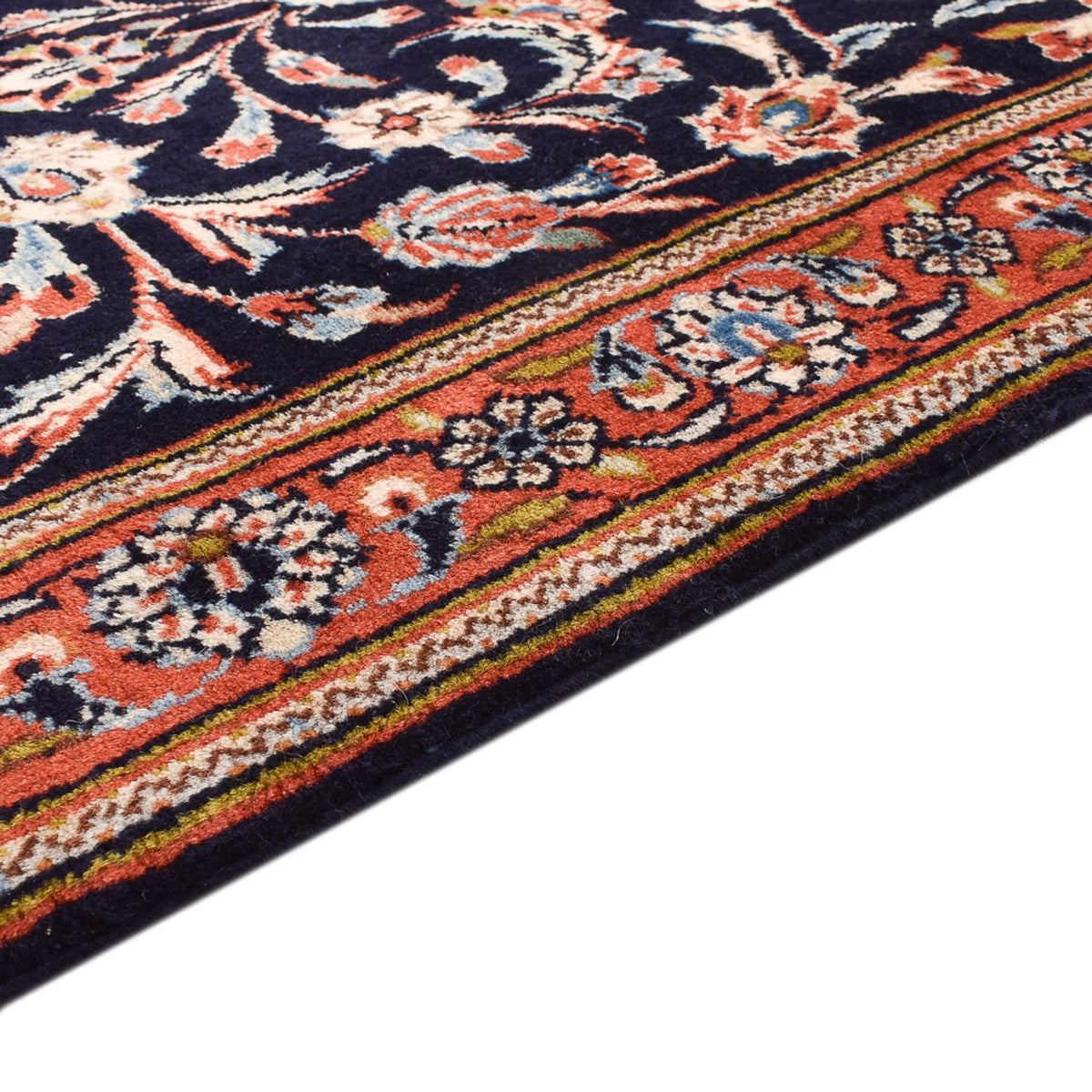 Kaschmar Teppich 78x344cm - Perserteppich - dunkelblau