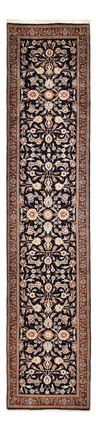 Kaschmar Teppich 74x330cm - Perserteppich - dunkelblau