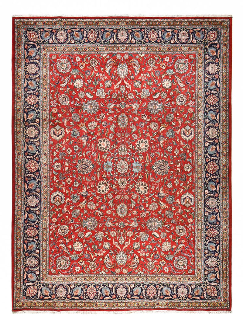 Täbriz - 40 Raj Teppich 301x382cm - Perserteppich - rot