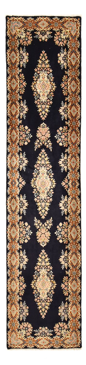 Rafsanjan Teppich 96x415cm - Perserteppich - dunkelblau
