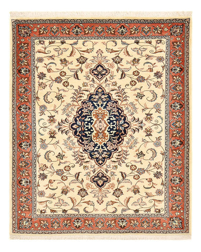 Sarough Teppich 115x145cm - Perserteppich - hellbeige