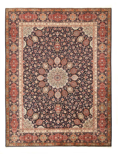 Täbriz - 40 Raj Teppich 302x392cm - Perserteppich - rost