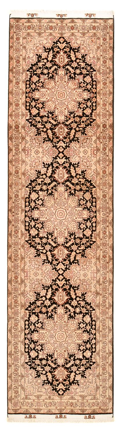 Täbriz - 50 Raj Teppich 80x305cm - Perserteppich - hellbeige