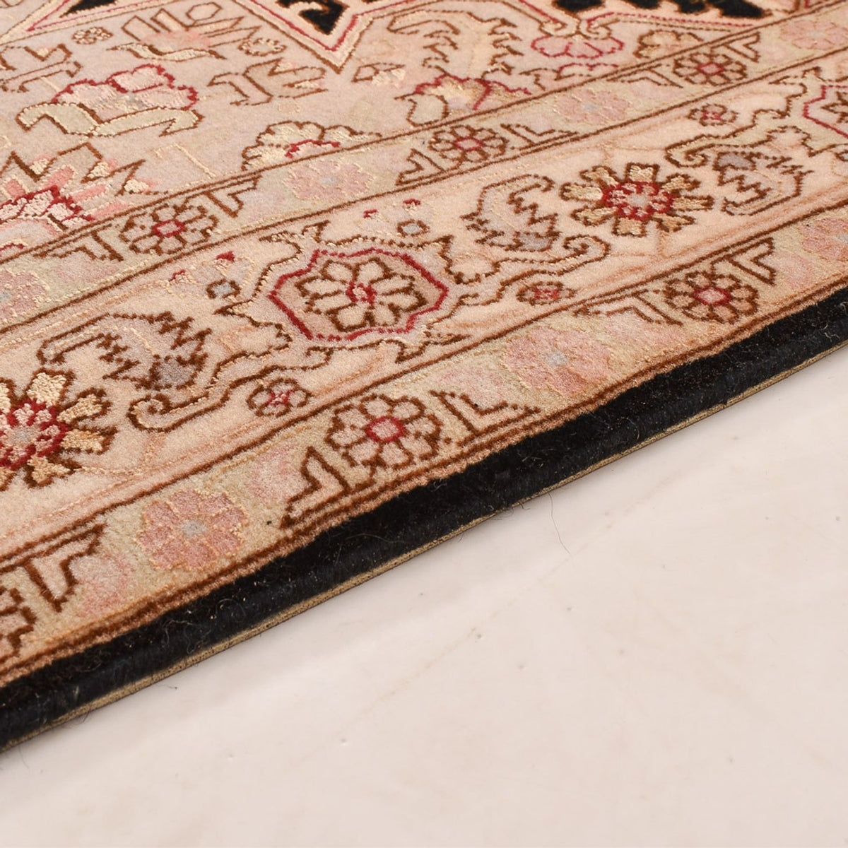 Täbriz - 50 Raj Teppich 80x305cm - Perserteppich - hellbeige
