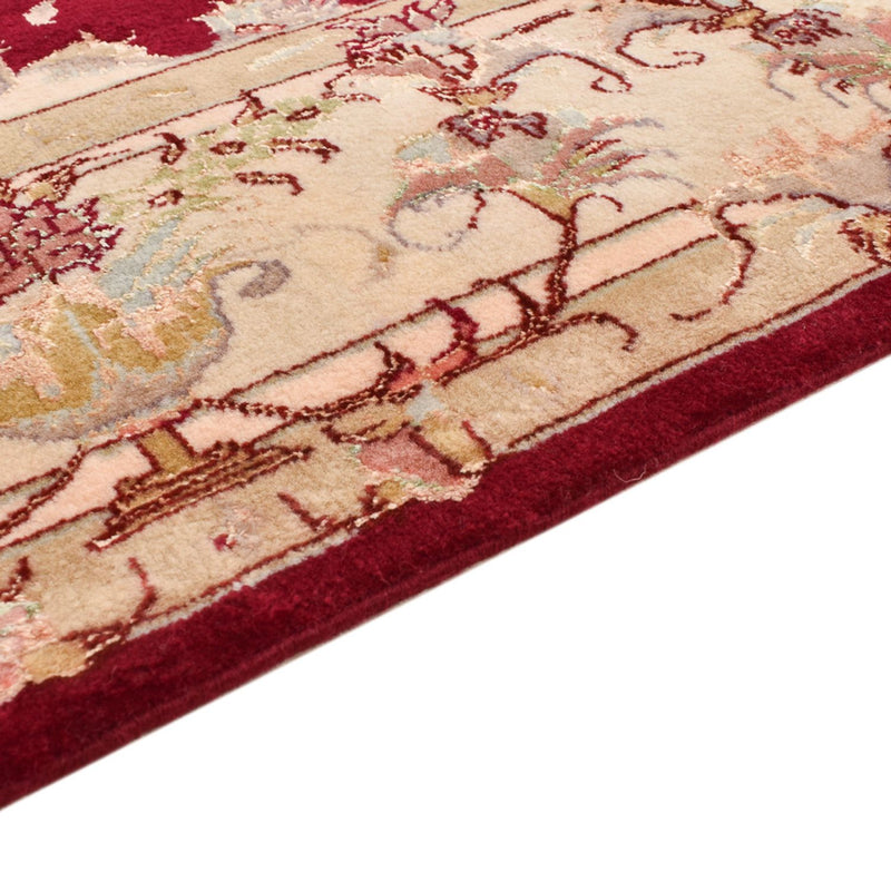 Täbriz - 50 Raj Teppich 148x191cm - Perserteppich - rot