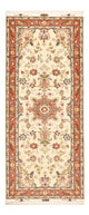 Täbriz - 50 Raj Teppich 80x197cm - Perserteppich - beige