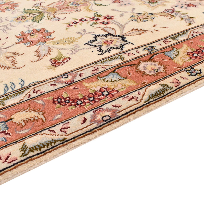 Täbriz - 50 Raj Teppich 80x197cm - Perserteppich - beige