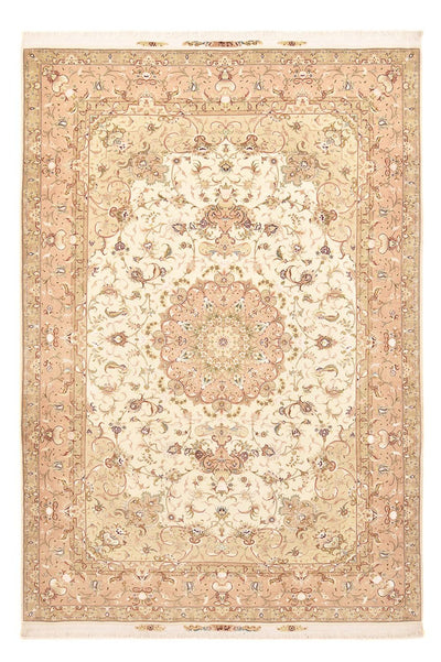 Täbriz - 50 Raj Teppich 203x298cm - Perserteppich - hellbeige