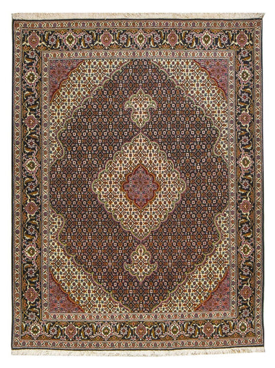 Täbriz - 40 Raj Teppich 152x202cm - Perserteppich - rost