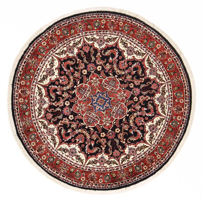 Bidjar - Zanjan Teppich 155x155cm - Perserteppich - dunkelrot