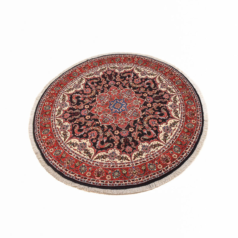 Bidjar - Zanjan Teppich 155x155cm - Perserteppich - dunkelrot