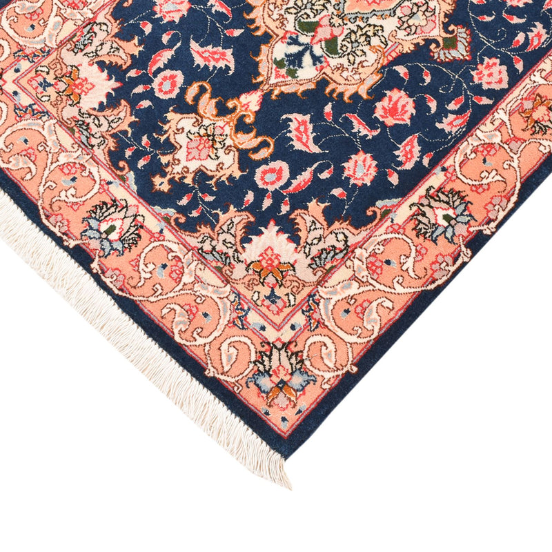 Täbriz - 50 Raj Teppich 59x91cm - Perserteppich - dunkelblau