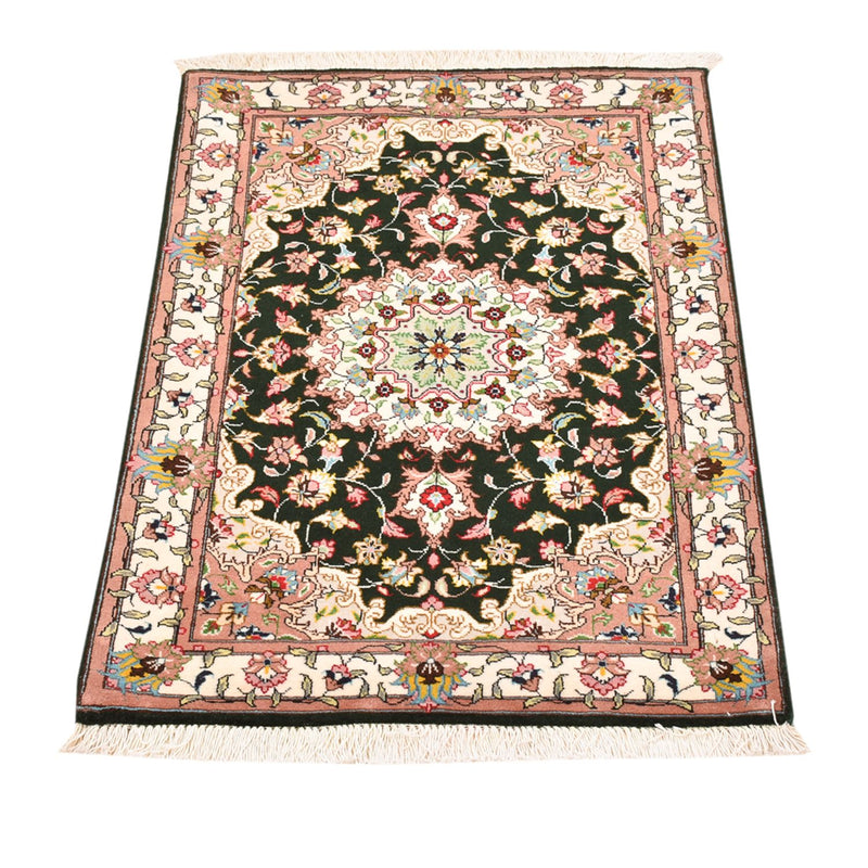 Täbriz - 50 Raj Teppich 60x90cm - Perserteppich - dunkelblau