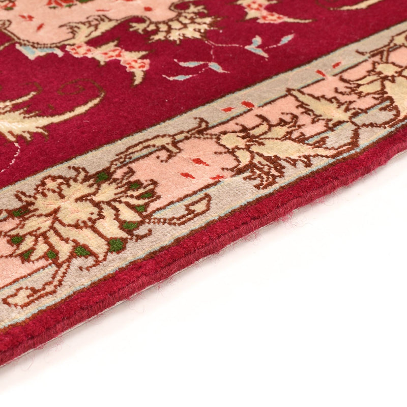 Täbriz - 50 Raj Teppich 60x90cm - Perserteppich - rot