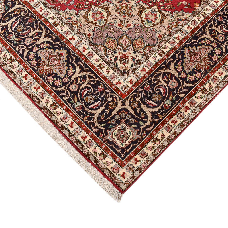 Täbriz - 50 Raj Teppich 203x307cm - Perserteppich - rot