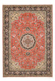 Täbriz - 50 Raj Teppich 205x305cm - Perserteppich - rot