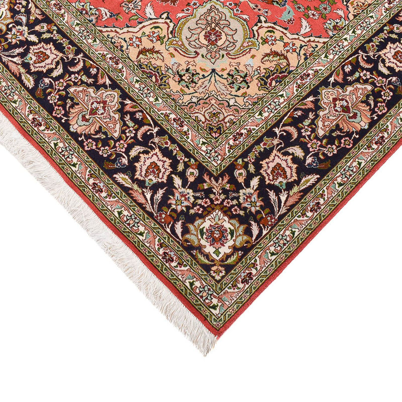 Täbriz - 50 Raj Teppich 205x305cm - Perserteppich - rot