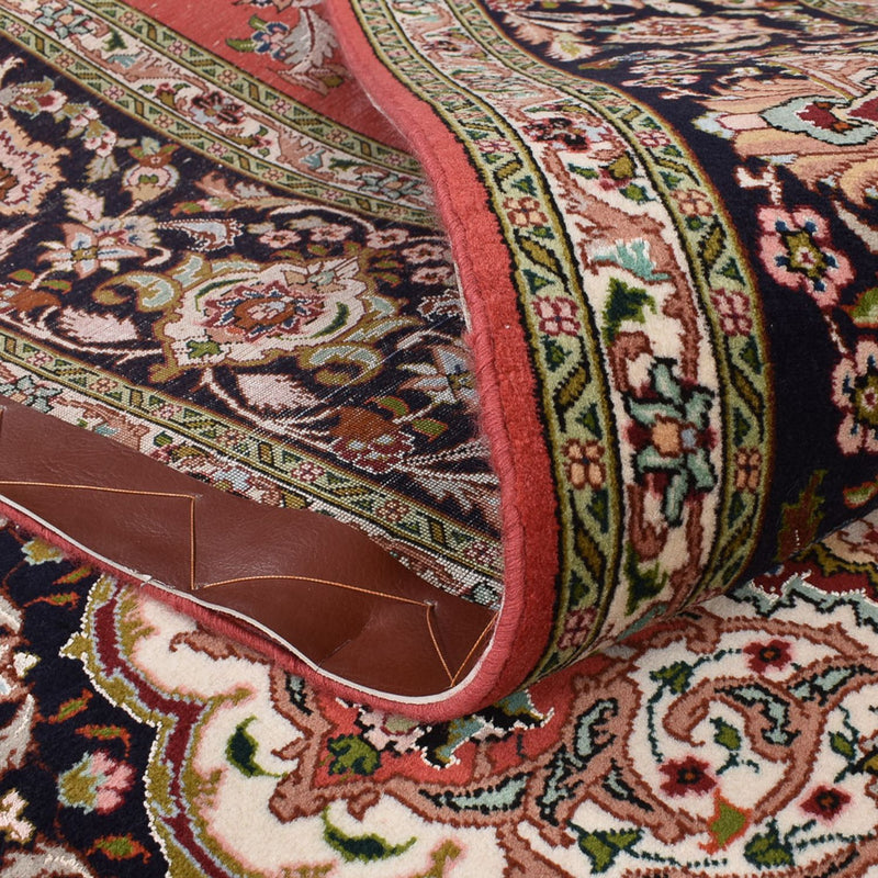 Täbriz - 50 Raj Teppich 205x305cm - Perserteppich - rot