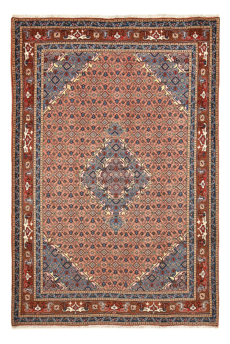 Ardebil Teppich 204x294cm - Perserteppich - seeblau