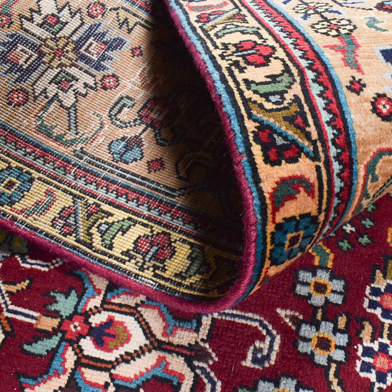 Täbriz - 40 Raj Teppich 203x298cm - Perserteppich - rot