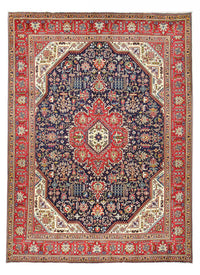 Täbriz - 40 Raj Teppich 303x412cm - Perserteppich - dunkelblau – product image