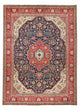 Täbriz - 40 Raj Teppich 303x412cm - Perserteppich - dunkelblau