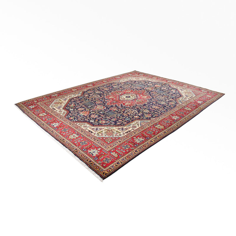 Täbriz - 40 Raj Teppich 303x412cm - Perserteppich - dunkelblau