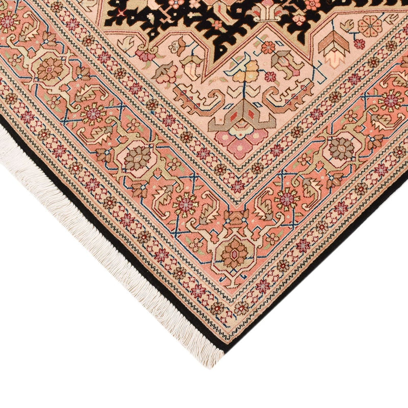 Täbriz - 50 Raj Teppich 100x166cm - Perserteppich - dunkelblau