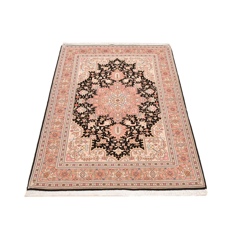 Täbriz - 50 Raj Teppich 100x166cm - Perserteppich - dunkelblau