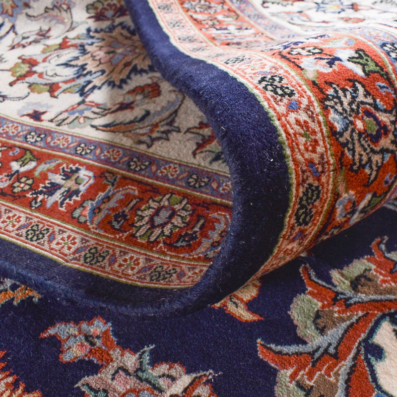 Maschad Teppich 400x588cm - Perserteppich - dunkelblau