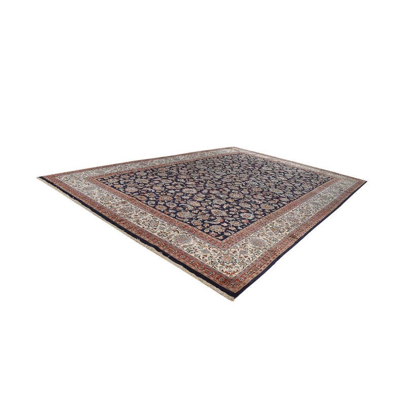 Maschad Teppich 400x588cm - Perserteppich - dunkelblau