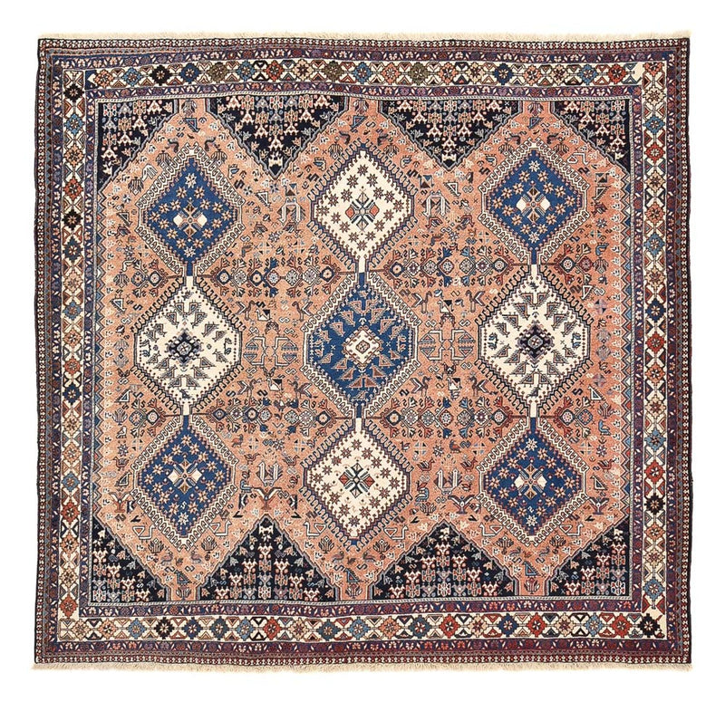 Yalameh Teppich 193x203cm - Perserteppich - hellrot