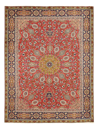 Täbriz - 40 Raj Teppich 261x345cm - Perserteppich - rot