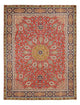 Täbriz - 40 Raj Teppich 261x345cm - Perserteppich - rot