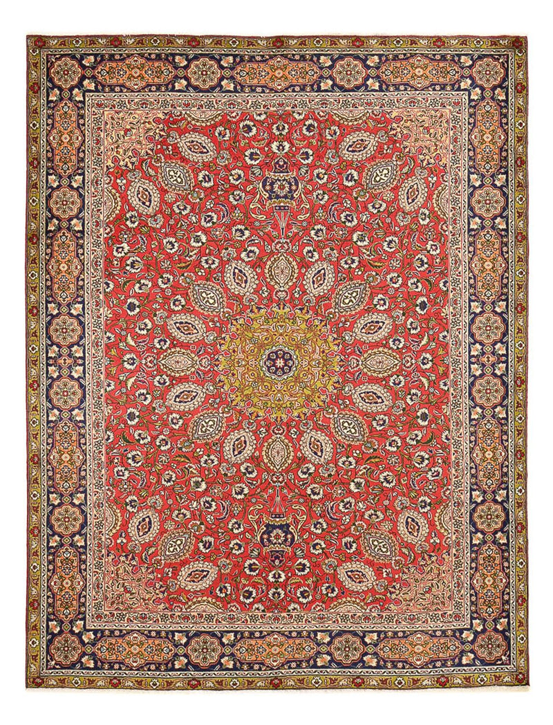 Täbriz - 40 Raj Teppich 261x345cm - Perserteppich - rot