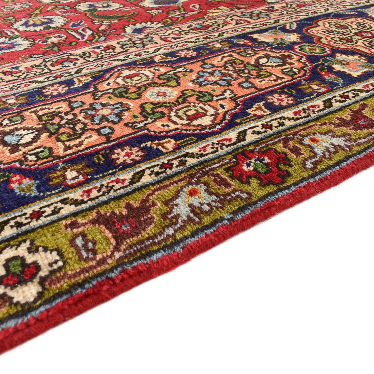 Täbriz - 40 Raj Teppich 261x345cm - Perserteppich - rot