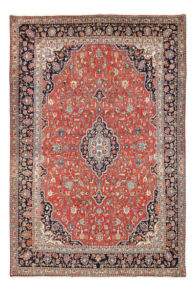 Täbriz - 40 Raj Teppich 250x370cm - Perserteppich - rot