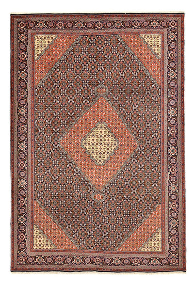 Ardebil Teppich 200x288cm - Perserteppich - bordeauxrot