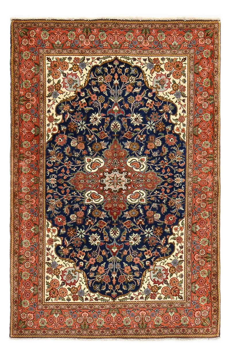 Ilam Teppich 137x208cm - Perserteppich - dunkelblau