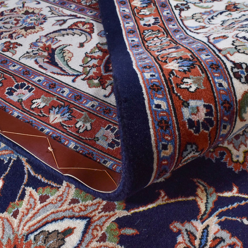 Maschad Teppich 250x343cm - Perserteppich - dunkelblau