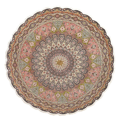 Täbriz - 50 Raj Teppich 250x250cm - Perserteppich - mehrfarbig