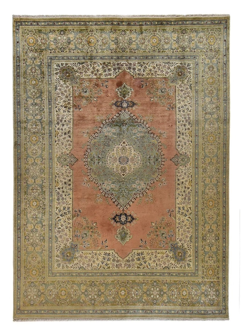 Tabatabai Teppich 298x410cm - Perserteppich - olivgrün