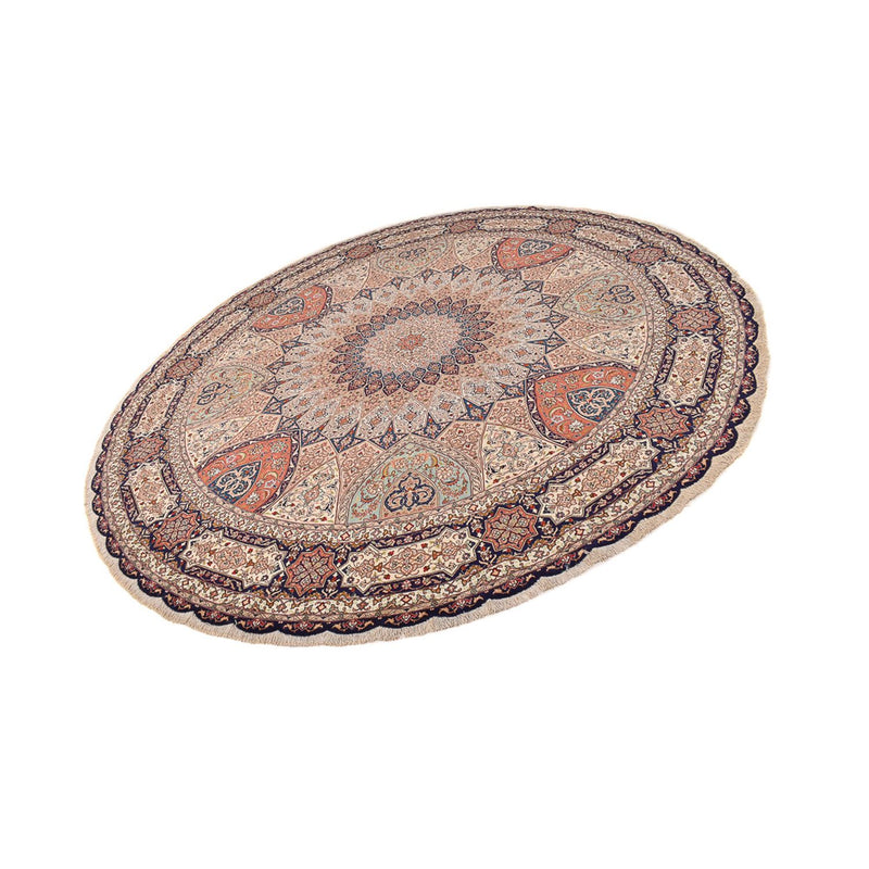 Täbriz - 50 Raj Teppich 312x312cm - Perserteppich - beige