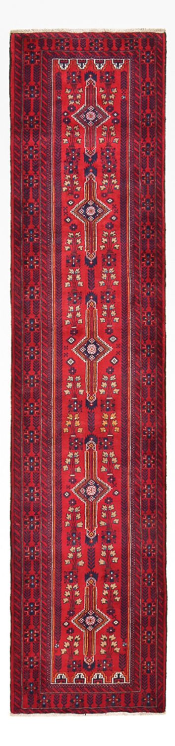 Belutsch Teppich 100x416cm - Orientteppich - rot